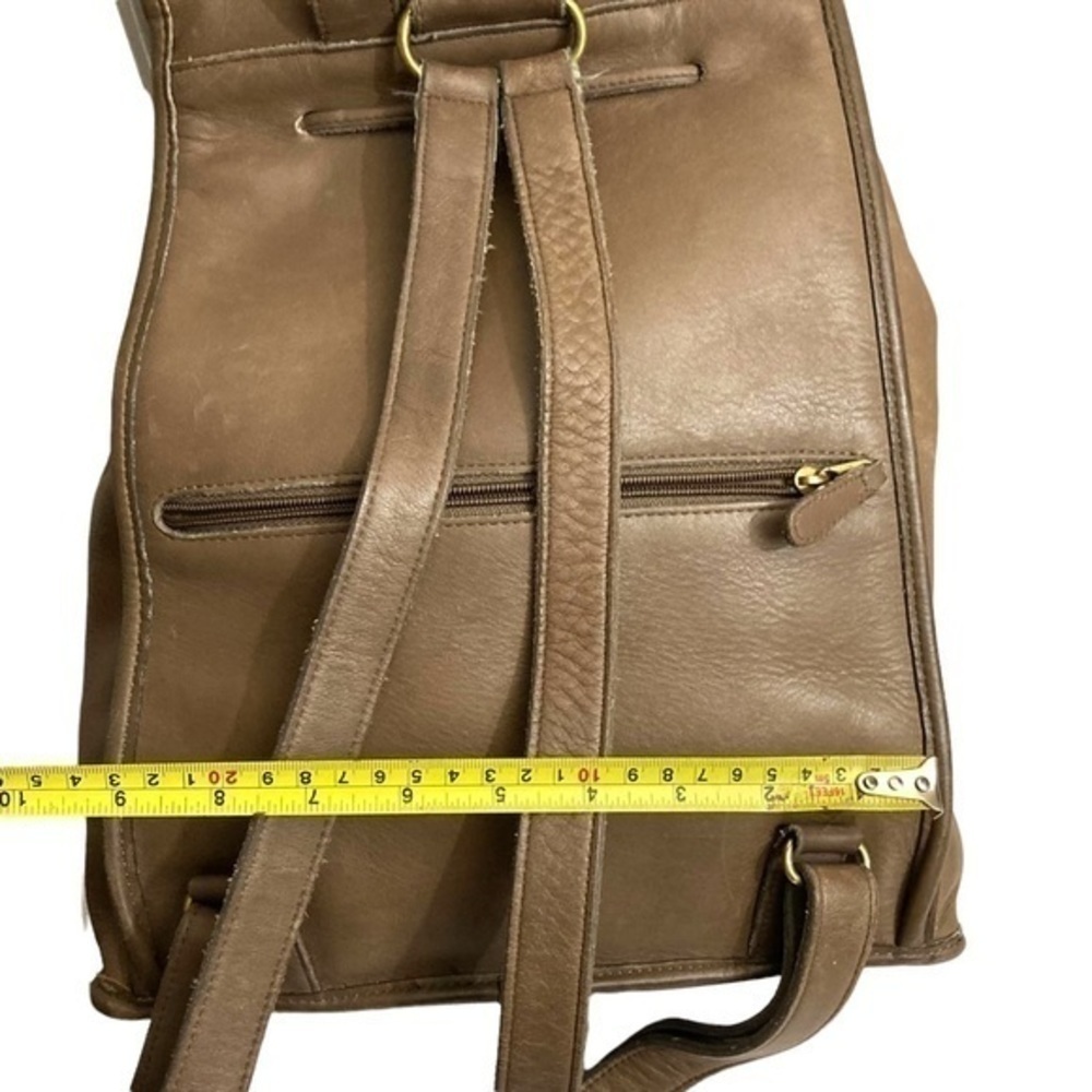 Coach RARE unisex classic backpack 9943 in brown leather putty taupe ? 1995 - Picture 3 of 16